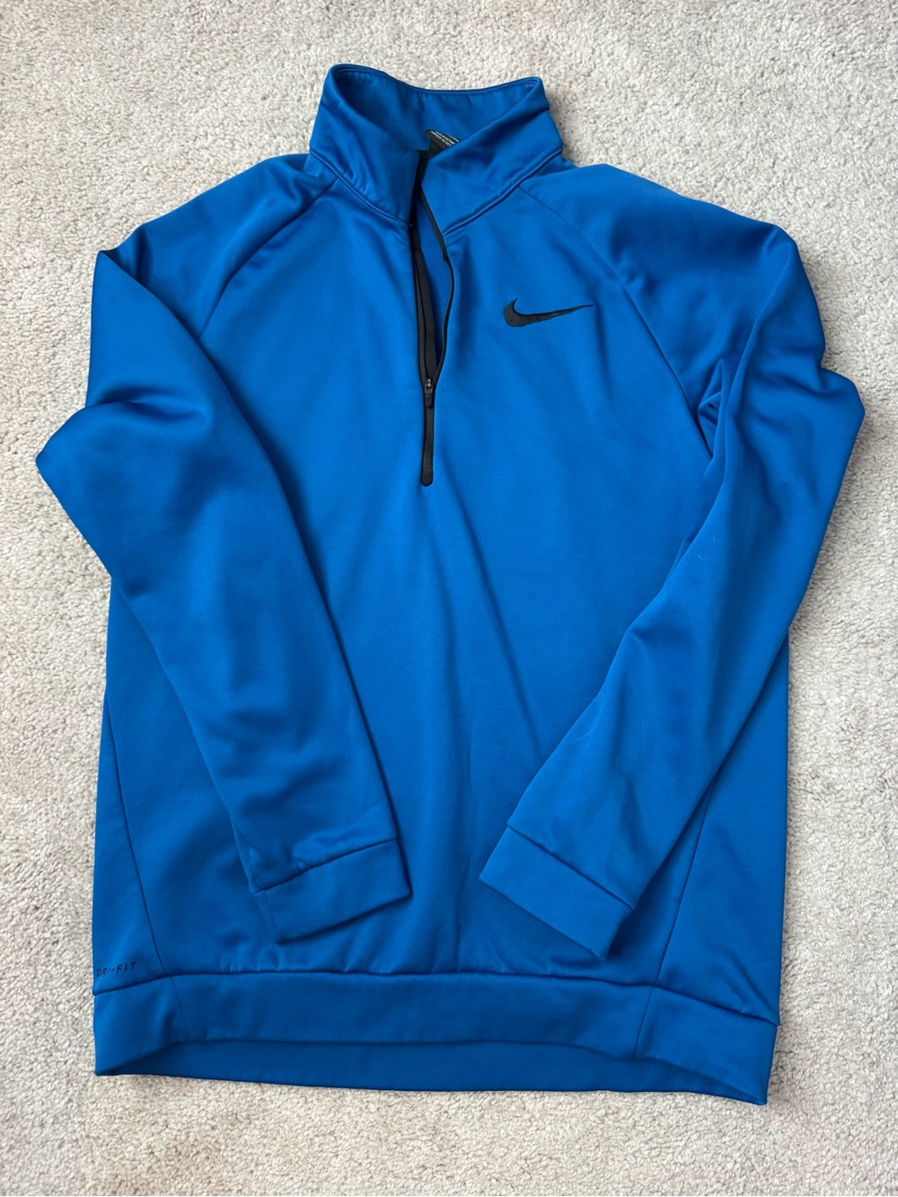 Nike Men’s Royal Blue Quarter-Zip Performance Jacket